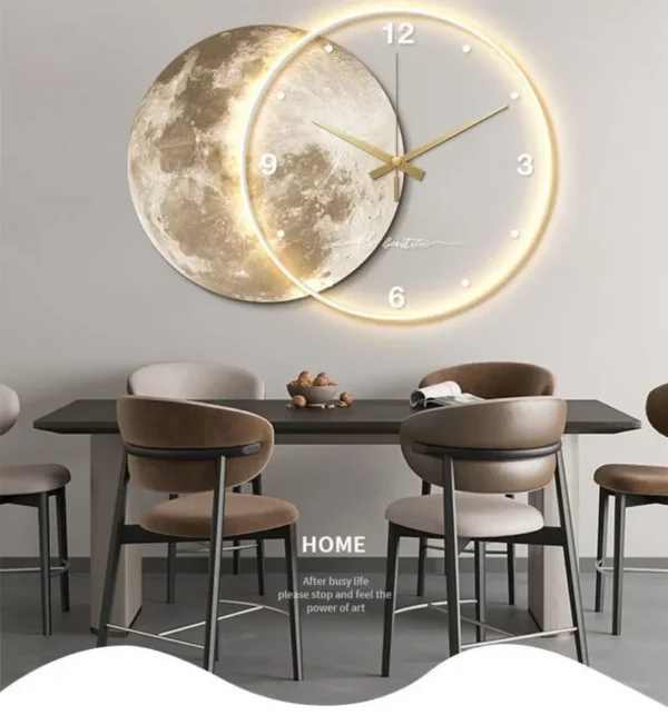 Earth Modelling Wall Clock with LED Light - Image 12