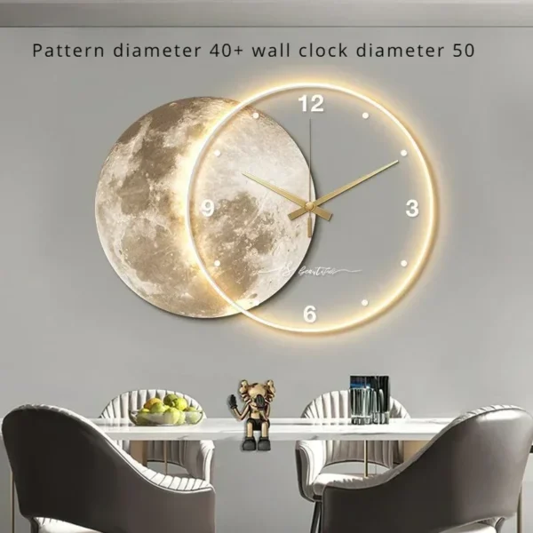 Earth Modelling Wall Clock with LED Light - Image 9