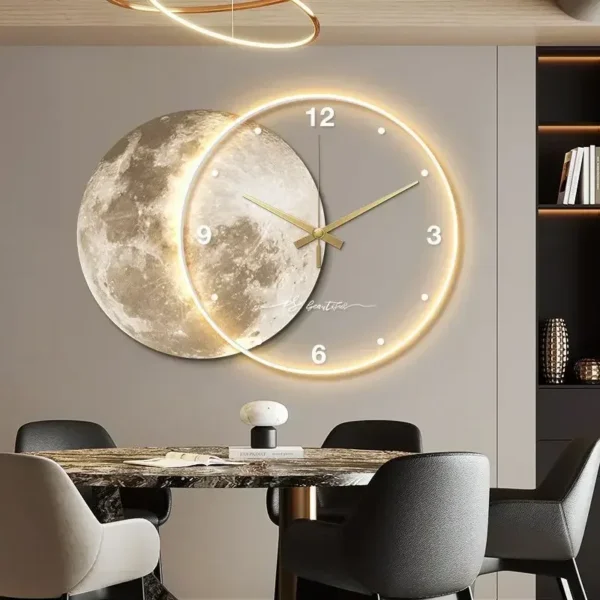 Earth Modelling Wall Clock with LED Light - Image 5