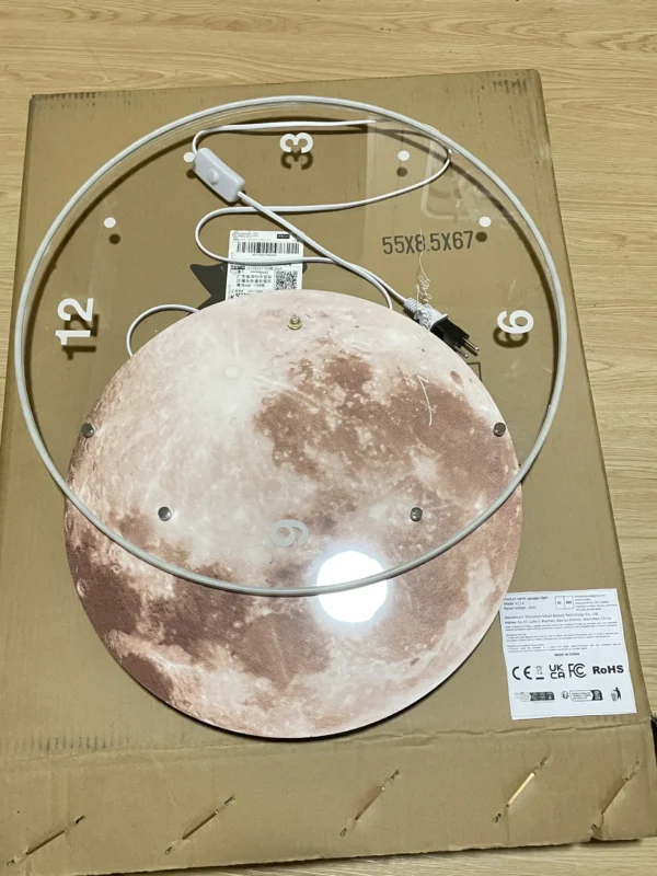 Earth Modelling Wall Clock with LED Light - Image 11