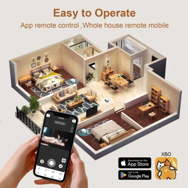 Pet Cat Camera Companion Robot | AI Pet Recognition | Two-way Voice Function - Image 5